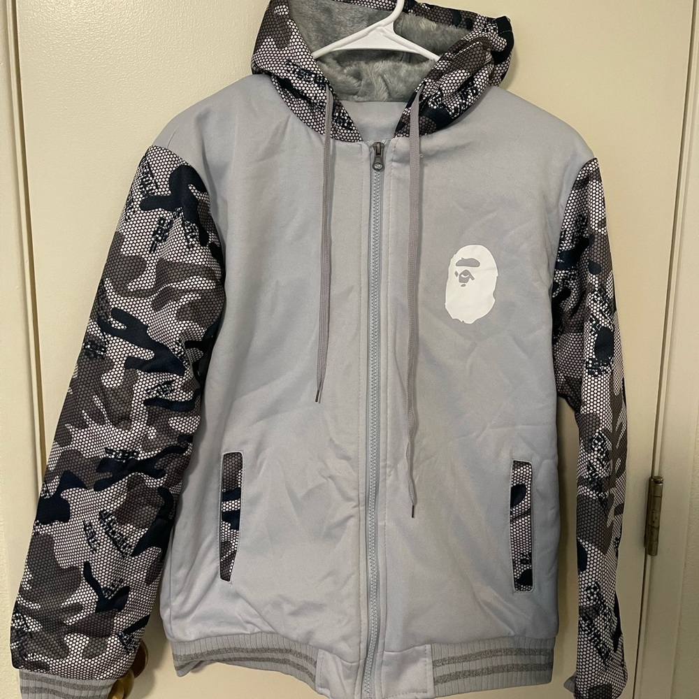 Bape Gray Camo Hoodie